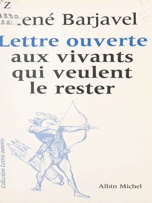 cover image of Lettre ouverte aux vivants qui veulent le rester